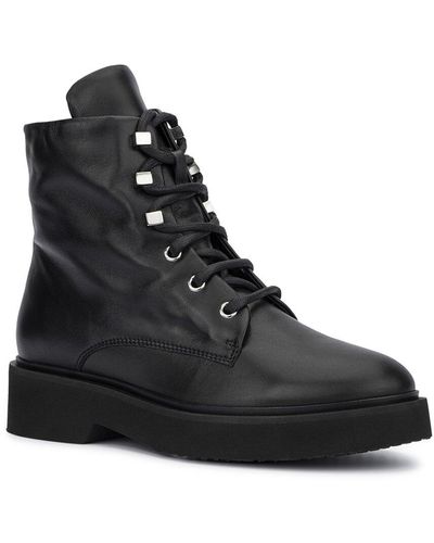Aquatalia Mariola Weatherproof Leather Boot - Black