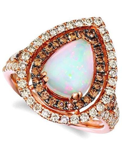 Le Vian 14k Strawberry Gold® 2.29 Ct. Tw. Diamond & Opal Ring - White