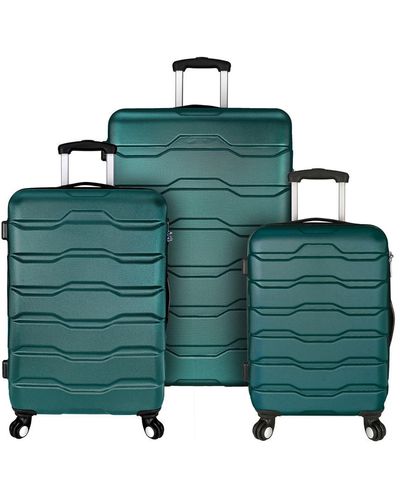 Elite Luggage Omni 3pc Hardside Spinner Luggage Set - Multicolour