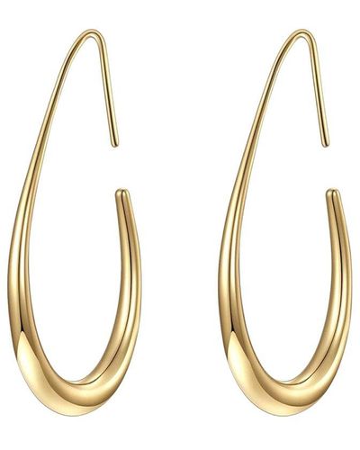 Liv Oliver 18k Plated Modern Earrings - Metallic