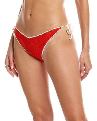 Solid & Striped The Azalea Bikini Bottom - Red
