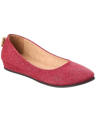 French Sole Zeppa Suede Flat - Pink