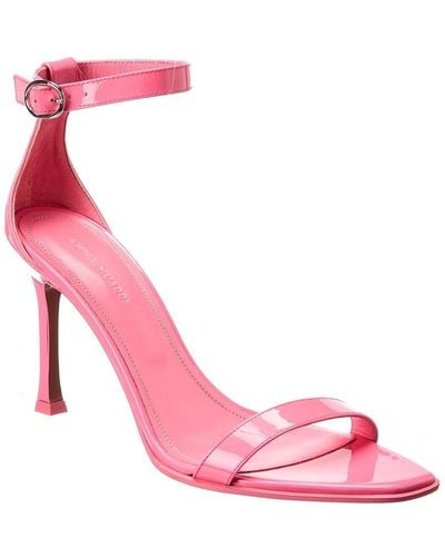 AMINA MUADDI Kim Patent Sandal - Pink