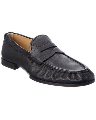 Tod's Leather Loafer - Black