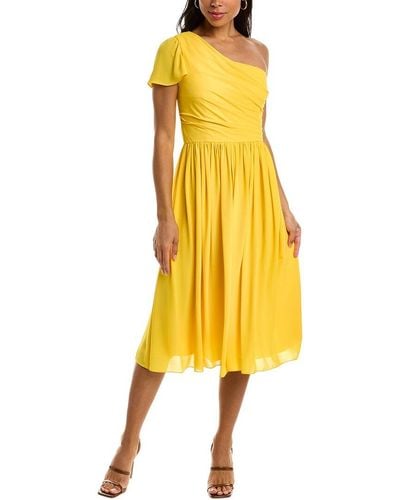 Mikael Aghal Midi Dress - Yellow
