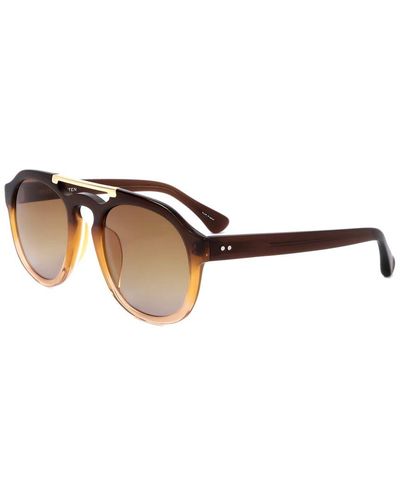 Linda Farrow Dvn55 50mm Sunglasses - Brown