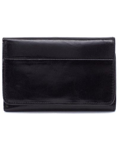 Hobo International Jill Vintage Hide Leather Trifold Wallet - Black