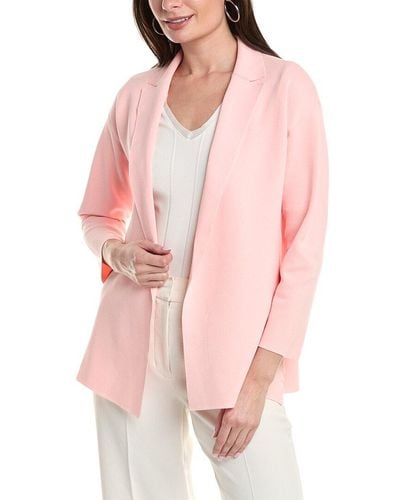 Anne Klein Short Collared Jacket - Pink
