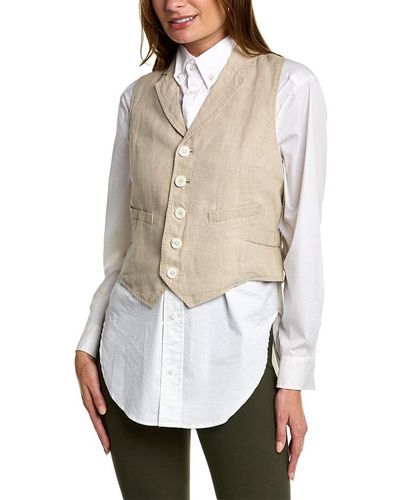Linen Waistcoats and gilets for Women | Lyst
