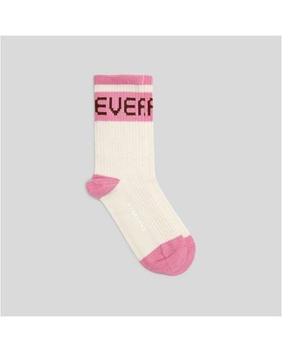 Everlane The Ribbed Sweater Sock - Pink