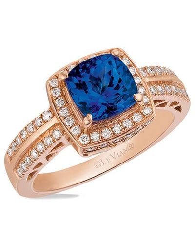 Le Vian Le Vian 14k 0.32 Ct. Tw. Diamond & Tanzanite Ring - Blue