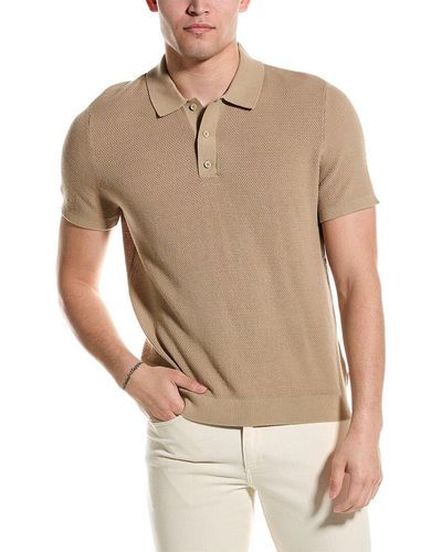 Onia Textured Polo Shirt - Natural