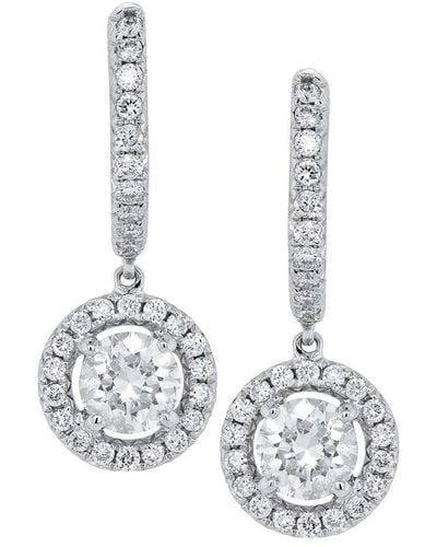 Diana M. Jewels Fine Jewellery 14k 1.20 Ct. Tw. Diamond Drop Earrings - White