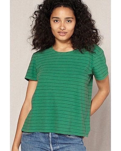 Outerknown Horizon Stripe T-shirt - Green