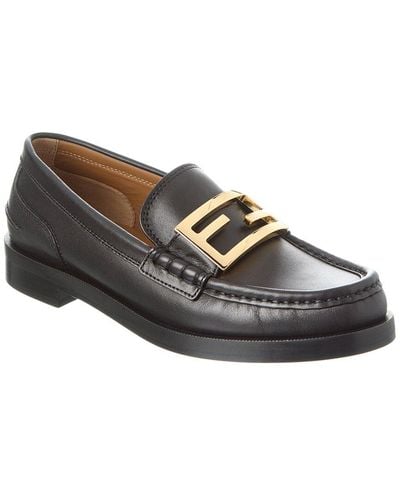 Fendi Leather Loafer - Brown