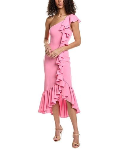 Cinq À Sept Jovette Midi Dress - Pink