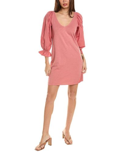 Nation Ltd Oralia Flounce Mini Dress - Pink