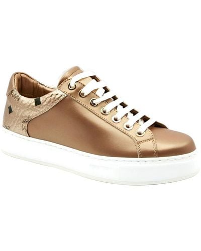 MCM Leather Sneaker - Brown