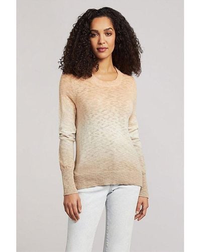 Faherty Muir Dip-dye Sweater - White