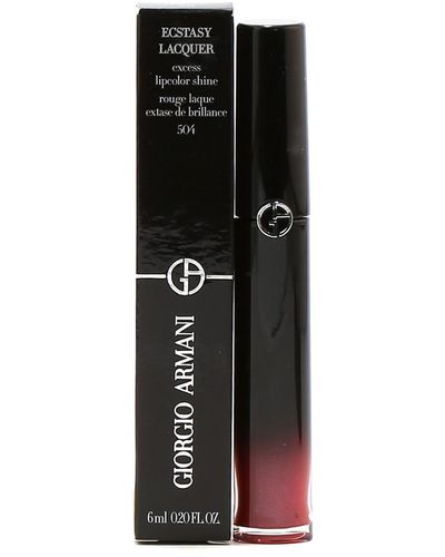 Giorgio Armani Ecstacy Lacquer Lip Gloss #504 Out - Black