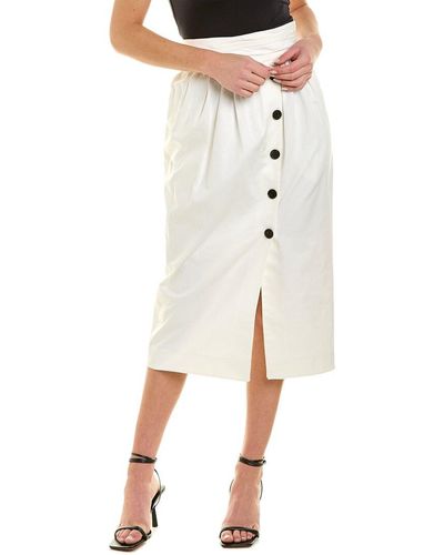 Carolina Herrera Pencil Skirt - White