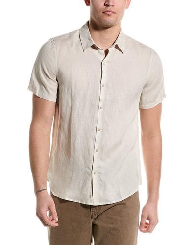 Onia Jack Air Linen-blend Shirt - White