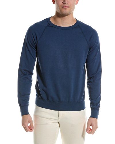 Save Khaki Fleece Crewneck Sweatshirt - Blue