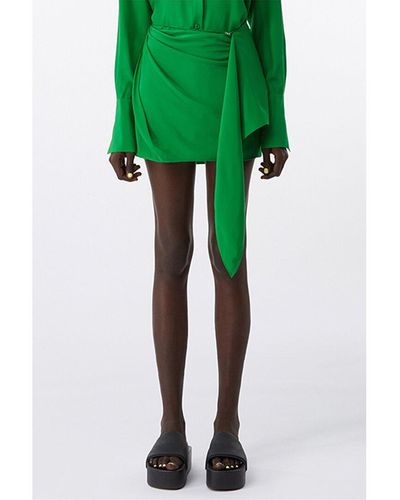 GAUGE81 Himeji Silk Mini Skirt - Green
