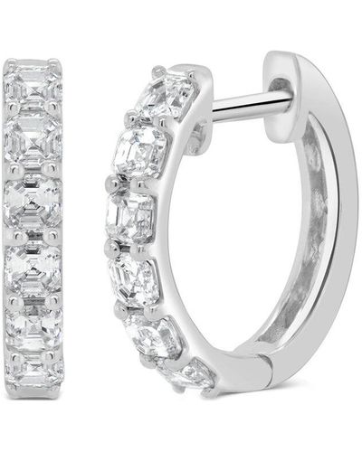 Sabrina Designs 14k 1.02 Ct. Tw. Diamond Huggie Earrings - White