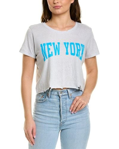 Prince Peter Graphic Cropped T-shirt - Blue