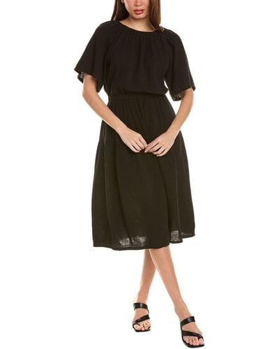Nation Ltd Soon Tiered Midi Dress - Black