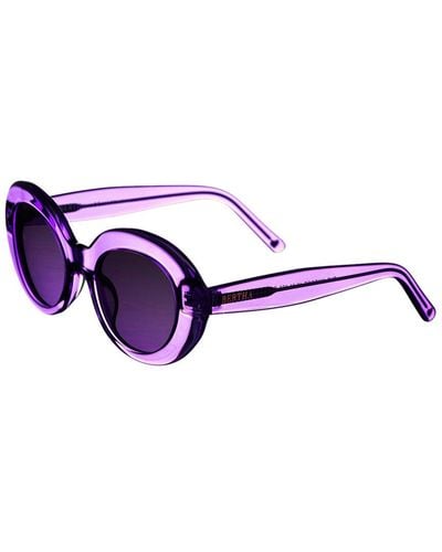 Bertha Brsit102-2 65mm Polarized Sunglasses - Purple