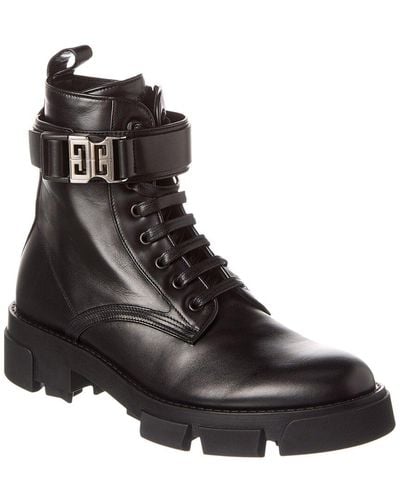 Givenchy Terra Leather Boot - Black