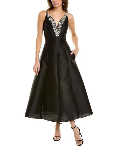 Carolina Herrera Sweetheart Silk-blend Cocktail Dress - Black