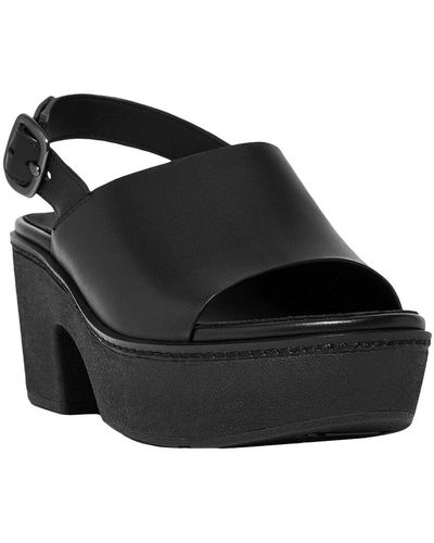 Fitflop Pilar Leather Sandal - Black