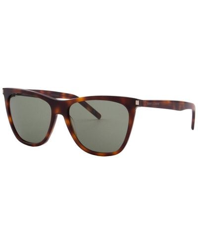 Saint Laurent 58mm Sunglasses - Brown