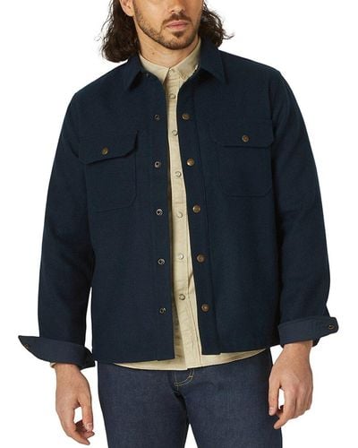 Lee Jeans Wool-blend Denim Overshirt - Blue