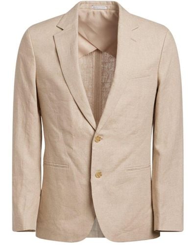 Reiss Oe Gosnold Linen Suit Jacket - Natural
