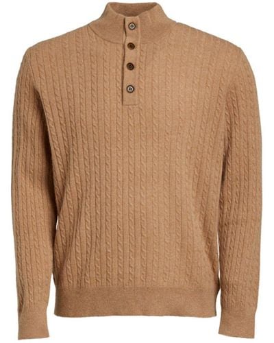 UNTUCKit Luxe Cashmere Sweater - Brown