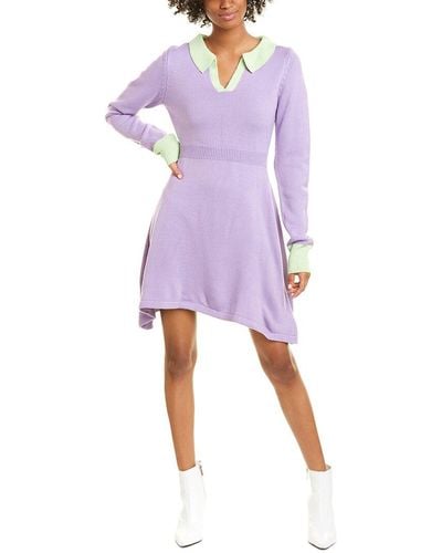 Olivia Rubin Miranda Mini Dress - Purple