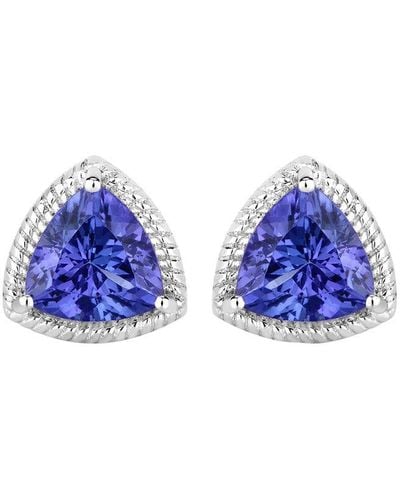 Diana M. Jewels Fine Jewellery 14k 4.24 Ct. Tw. Tanzanite Studs - Blue