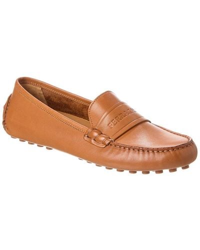 Ferragamo Ferragamo Iside Leather Loafer - Brown
