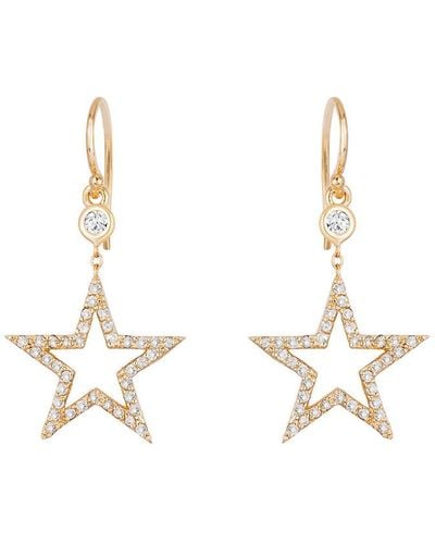 Ariana Rabbani 14k 0.47 Ct. Tw. Diamond Star Drop Earrings - Natural