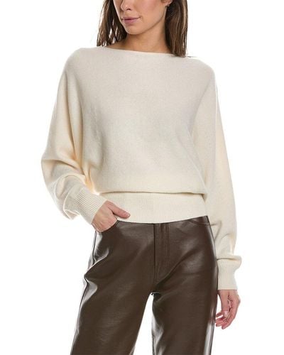Lafayette 148 New York Convertible Cashmere Pullover - Natural