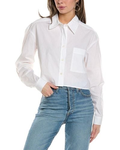 Ba&sh Cropped Shirt - White