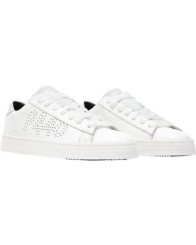 P448 Leather Sneaker - White