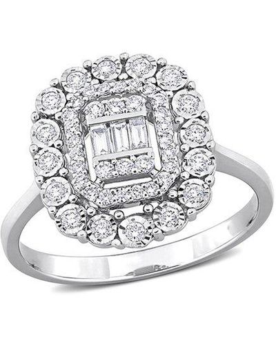 Rina Limor 14k 0.48 Ct. Tw. Diamond Halo Ring - White