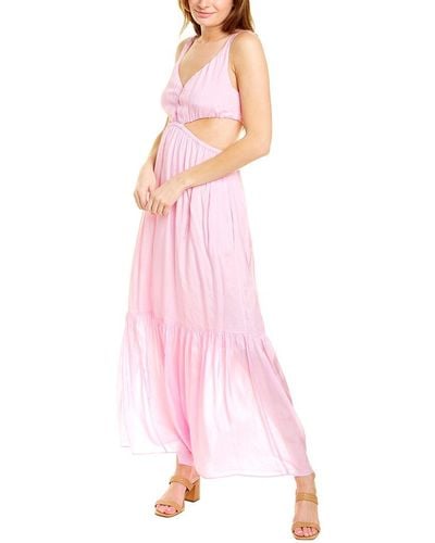 ASH & EDEN Pari Cutout Maxi Dress - Pink