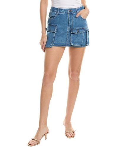 Bardot Zerah Cargo Mini Skirt - Blue
