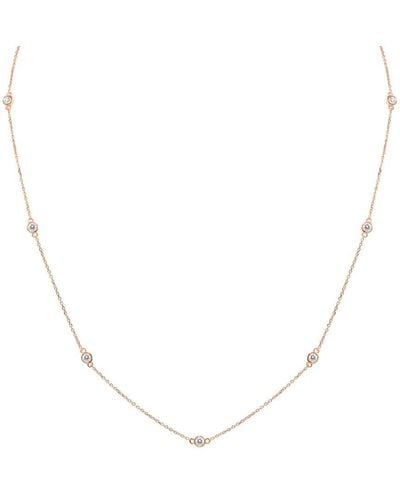 Monary 14k Rose Gold 0.75 Ct. Tw. Diamond Necklace - Natural